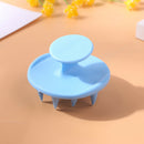 Pointed Tip Silicone Scalp Shampoo Massage Brush Head Acupoint Comb (Blue) A