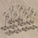 10pcs Swirl Table Number Photo Holder Stands for Weddings Party Gatherings U2J2