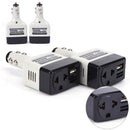 AutoCharger Adapter DC 12V To AC Converter 220V Mobile Charger Power With USB Gw