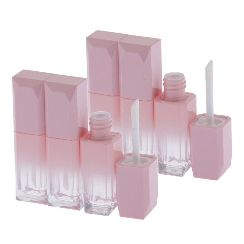6Pcs Plastic Lip Gloss Color Tubes DIY Small Makeup Lip Stain Bottles Containers