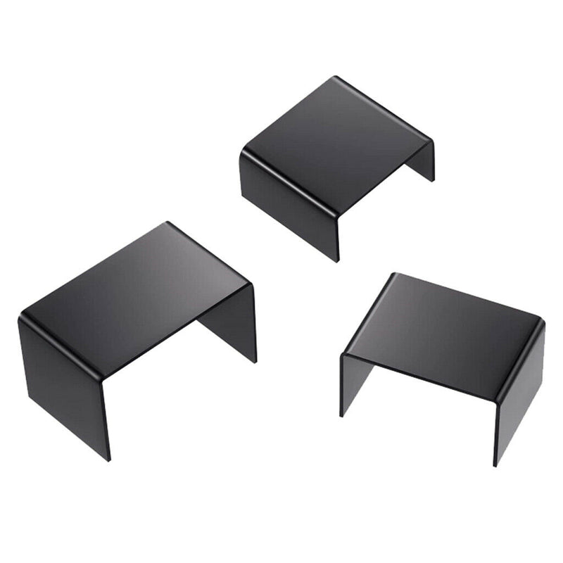 1 Set Black Acrylic Display Risers, Jewelry Display Riser Shelf Showcase