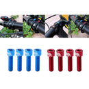 8pcs M5x17mm Bike Headset Bolts MTB Road Cycling Alloy Stem Screws Blue Red
