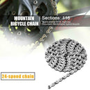 Variable-speed Bicycle 24 Speed Chain 116 Link Mountain MTB Bicycle Chain
