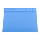 Silicone Heat Mat Insulation Kit Maintenance Desk Soldering Pad  Deep Blue