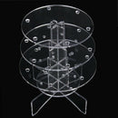 3-Tier 18 Holes Acrylic Lollipop Display Holder Stand 4/6mm---Clear