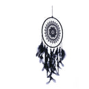 Black Feather Lace Dream Catcher Feather Bead Hanging Decoration Ornament