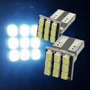 2 x T10 194 168 W5W  9-SMD Car White LED Light DC 12V License Plate Lamp