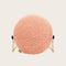 Small Round Messenger Bags Women Plush Shoulder Chain Handbags (Orange)