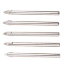 5pcs Round Shank Holesaw 6mm Drill Bit Cutter Set Tile Ceramic Glass Marble