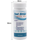 6-In-1 Swimming Pool Test Paper Residual Chlorine PH Value Alkalinity Hardness