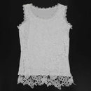 White Feminine Lace Blouses New Casual Women Summer Dress Women's Width Str