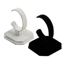 2pcs Velvet C Type Design Jewelry Bracelet Watch Display Rack Stand Holder
