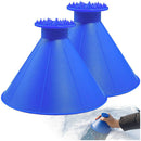 2pcs Car Windshield Magic Ice Scraper Cone Shaped Auto Snow Remover (Blue)