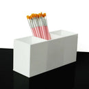 3 Slot Cosmetics Brush Storage Case Acrylic Solid Color Makeup Tools Holder