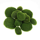 20 Pieces 2 Sizes Artificial Moss Rocks Decorative Faux Green Moss Covered
