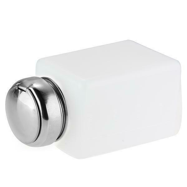 Clear Empty Pump Dispenser Bottle Push Down Nail Polish Remover Alcohol Bottle