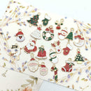 20x Alloy Enamel Mixed Christmas Charms Pendant Decor Craft Making Jewelry S7D3
