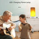 Led Flame Effect Light Recharging Portable Night Light Emulation Fire Flick