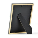 Set of 2 Wood Photo Frame Shell Display Tabletop Picture Frames Holders