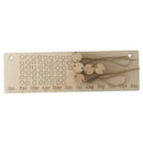 Birthday Memorandum Reminder Wooden Hanging DIY Calendar Plaque Board Home