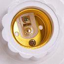 E27 LED Light Bulb Holder Round Socket E27 Base Hanging Lamp Socket Screw B&X