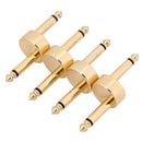 4 Pack Guitar Effect Pedal Jack to Jack Connector Coupler Crank Jumper