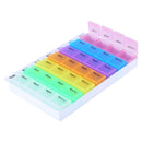 Large 7 Day Pill Box Holder Tablet Container Organiser Dispenser Vitamin Storage