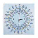 DIY Special Shaped Diamond Painting Flower Wall Clock Crafts Home Art Decor