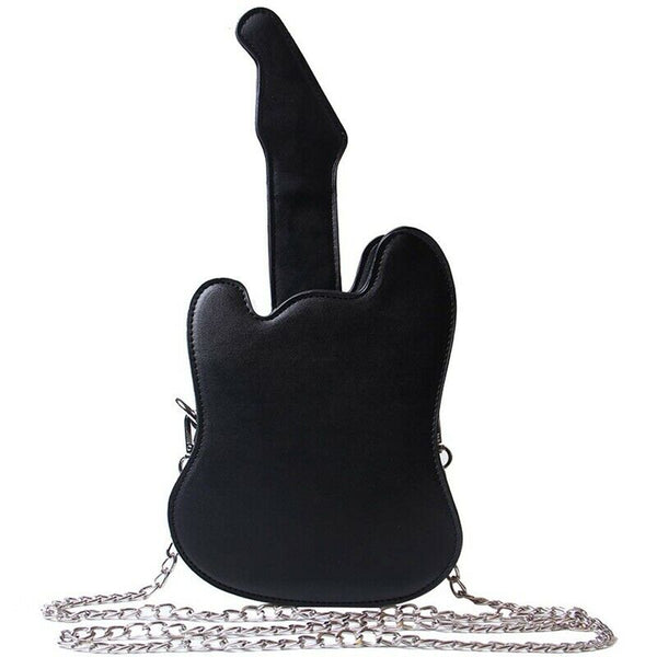 Women'S Piano Music Tote Bag Purse Cute Guitar Shape Crossbody Messenger Sh G2N8
