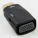 HDMI Male to VGA Female 1080p Video Converter Adapter 3.5mm Audio Cable