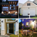 100 LED Waterproof Solar Powered Motion Sensor Wall Lamps Outdoor Decor Lights