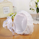Bridal Crystal Heart Flower Girl Basket + Ring Bearer Pillow Wedding Party VEI