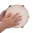 7" Musical Tambourine Tamborine Drum Round Percussion Gift for KTV Party  3CAU