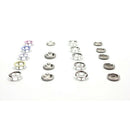 50pcs of 9.5mm Hollow Five-Prong Buckle +  Stainless Steel Pressure pliers IKN