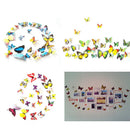 12pcs PVC Butterfly Wall Stickers Wedding Party Butterflies  Decr Yellow A