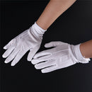 1Pair White Formal Gloves White Honor Guard Parade Santa Women Men InspecFES