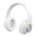 Deep Bass Over Ears Foldable Adjustable Bluetooth Headset  Red White