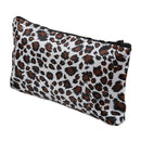 Women Zippered Leopard Print Cosmetic Holder Bag L1D1