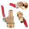 1/4 12MM M/F Full Port Inline Brass Water Air Gas Fuel Line Shut-off BallValve3C