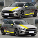 Car Stickers Sport Stripes Door Mirror Hood Side Skirt Graphic Decals Decoration