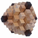 Wooden Primary Color Big Pineapple Lock Logic Puzzle Burr Puzzles Brain Tea Y1L7