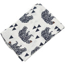 Black bear printing muslin Baby Cotton Swaddling bag Infant Newborns