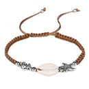Women'S Natural Shell Bead Bracelet Starfish Turtle Charm Bracelet Handmade Y8O7