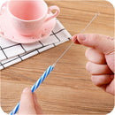Drinking Straw Cleaning Brush Kit - 2 Pcs Small With 2 Pcs Large - Nylon An Y4G8
