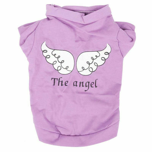 Cute little pet T shirt best puppy cat apparel dog clothes best angel print
