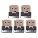 5 Pcs HDMI Male 19 Pins A Type Solder Plug Termination Repair Replace F2D7
