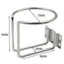 New Car Ring Cup Holder Stainless Steel Water Drink Beverage Bottle Stand H V5L4