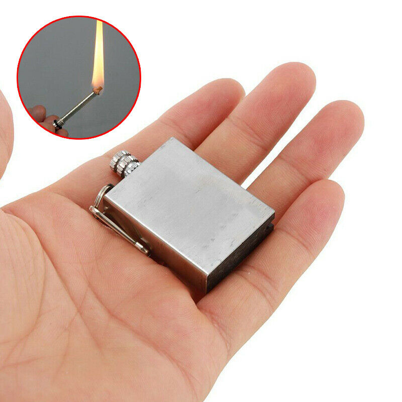 Portable Survival Fire Starter Flint Match Metal Lighter Hiking Camping To PLH