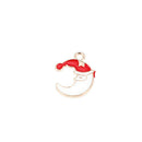 11pcs Enamel Charms Christmas Tree/Santa Claus/Moon Beads Pendant Xmas Decor HQ