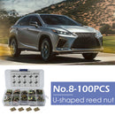 100pcs/set  No.8 U Nut Car Interior Door Trim Panel Fastener Clip U Type Nuts